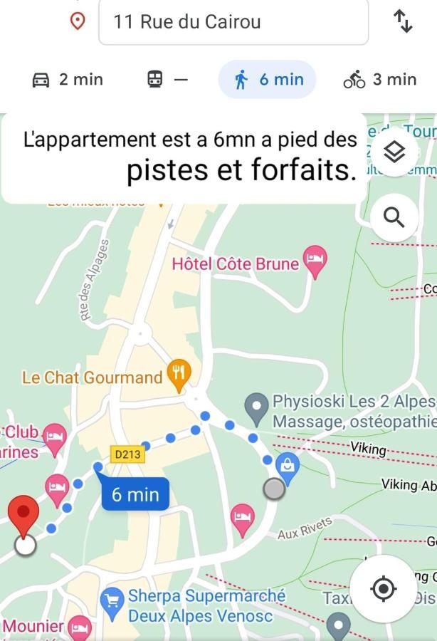 Centre 10Mn Pied Pistes Et Jandri 3S Vue Muzelle 8 Pers Wifi Apartment Les Deux Alpes Bagian luar foto